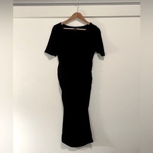 IsabellaOliver black maternity dress; sz 4 vanity size in tag; real sz fits 8/10